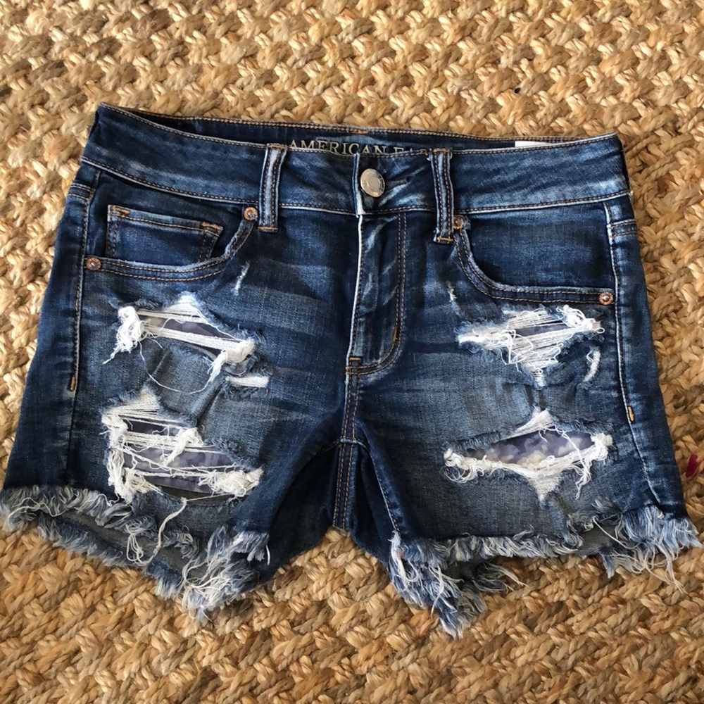 American Eagle Distressed Denim Shorts